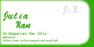 julia man business card